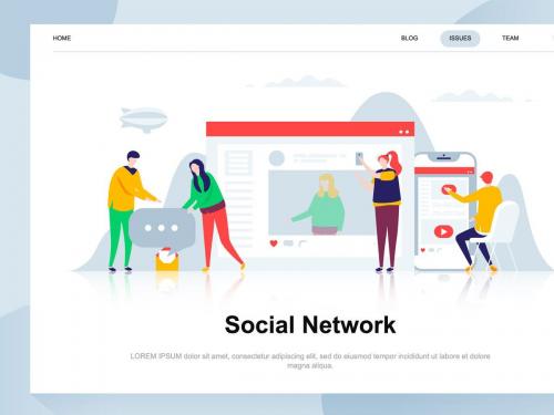 Social Network Flat Concept