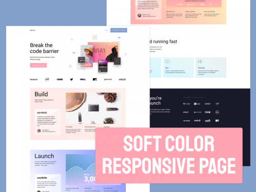 SOFT COLOR  RESPONSIVE PAGE