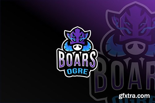 Boars Ogre Esport Logo Template