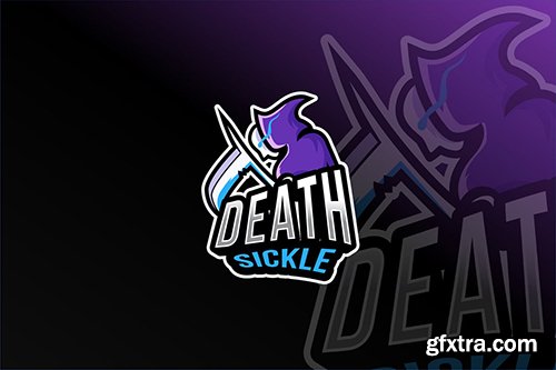 Death Sickle Esport Logo Template