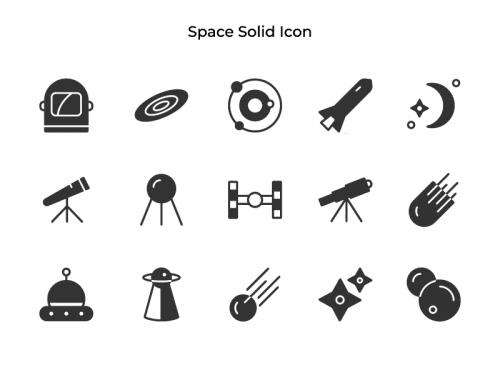 Space Solid Icon 2