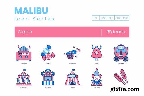 95 Circus Icons - Malibu Series