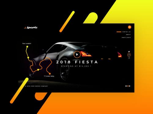 Sports Car Web Concept