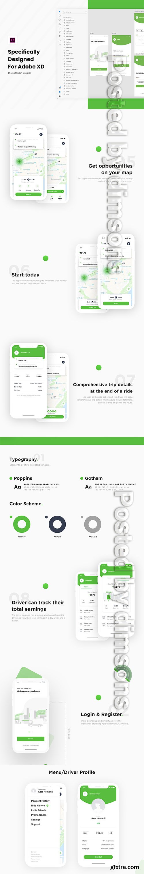 Driver Mobile App UI Kit