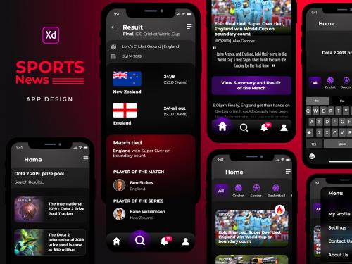 Sports News App Design