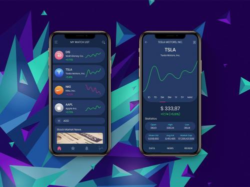 Stock Trading Analysis Mobile UI - H
