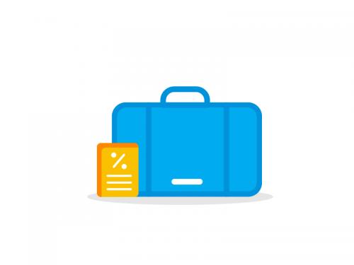Suitcase flat icon
