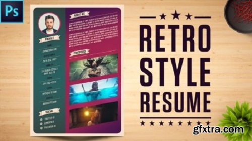 How To Create Retro Style Resume Template In Photoshop | In-Depth Tutorial
