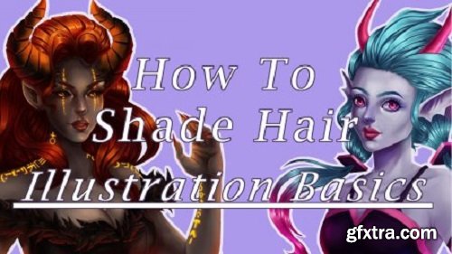 How to Shade Hair: Illustration Basics
