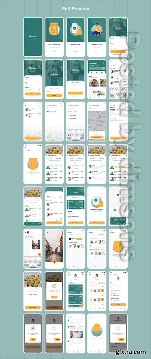 Delivious - Food Delivery UI-KIT