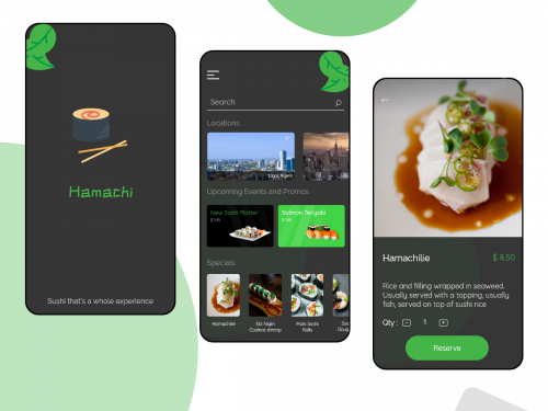 Sushi Restaurant App Concept