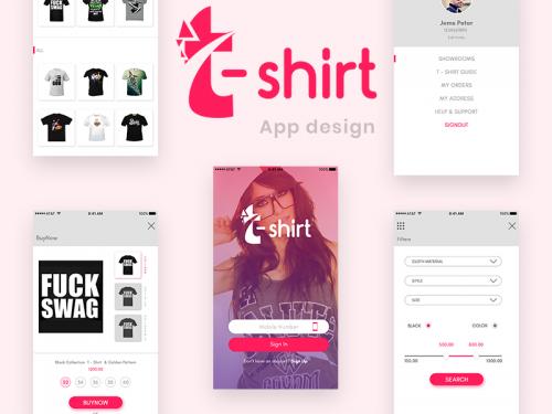 T-Shirt App Design