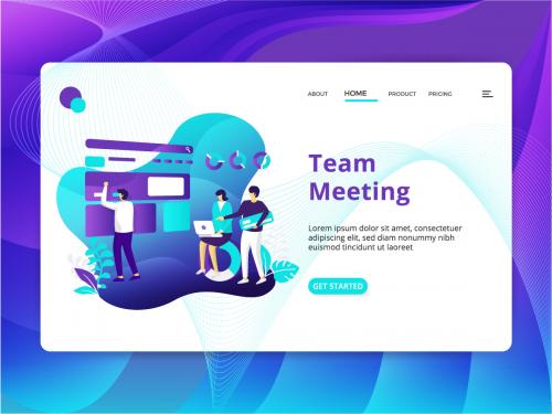 Team Meeting Illustration