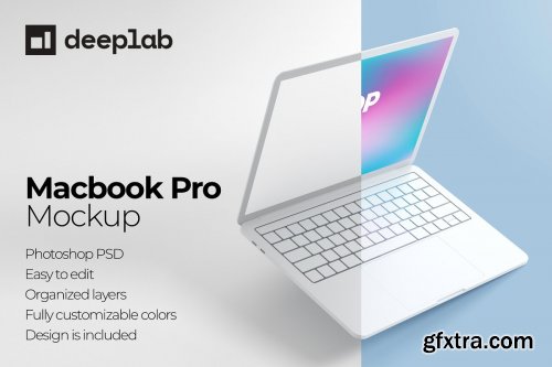 CreativeMarket - Macbook Pro Clay Mockup set 4430877