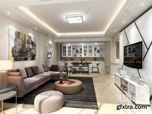 Modern Style Livingroom 393