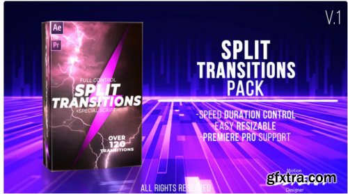 120+ Split Transitions Pack - After Effects 345820