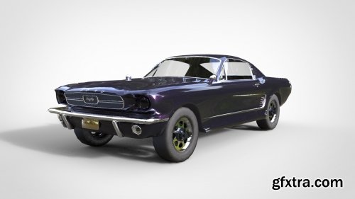 Ford mustang gt1967 3d model