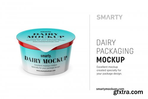 CreativeMarket - Dairy packaging mockup 4360482