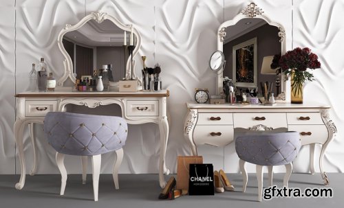 European-style dressing table combination