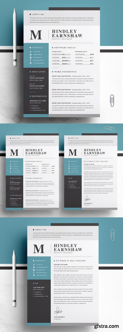 Clean Resume Template Layout 316254304