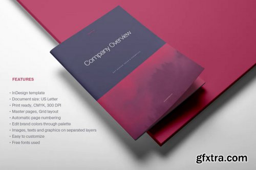 CreativeMarket - Purple Business Brochure Layout 4492886