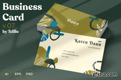 Business Card v.07 Cutouts Style