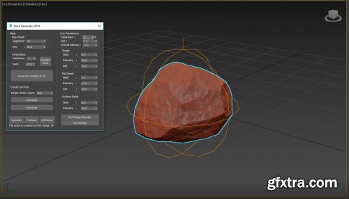 Rock Generator for 3ds Max 2020