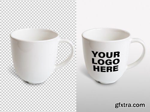 White Coffee Cup Frontal Mockup 317591571