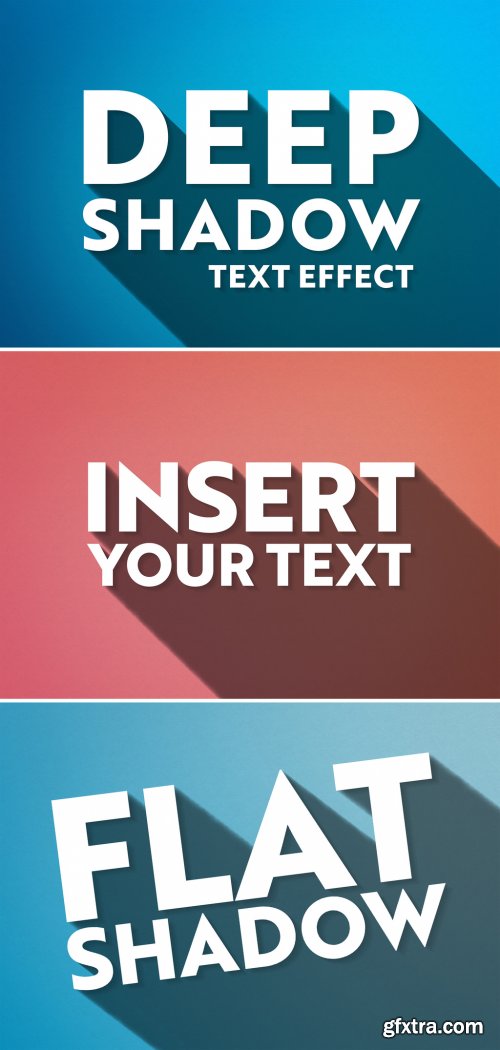Long Shadow Text Effect Mockup 318694376