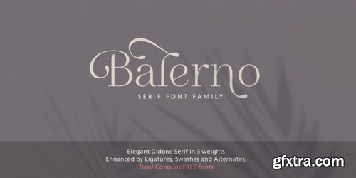 Balerno Serif Complete Family