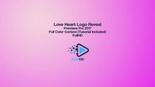 MotionElements - Love Hearts Logo Reveal - 12498016