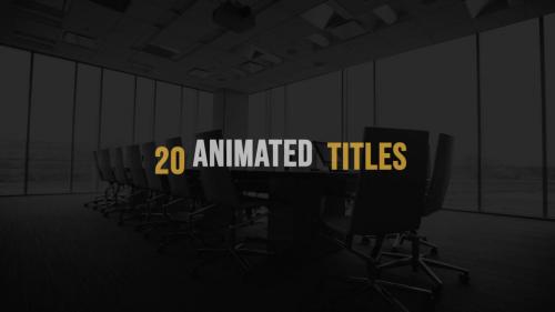 MotionElements - 20 Animated Titles - 12537090