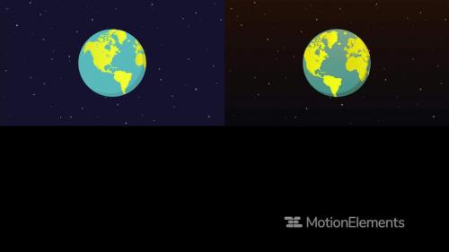 MotionElements - Globe spin flat design - 13945126
