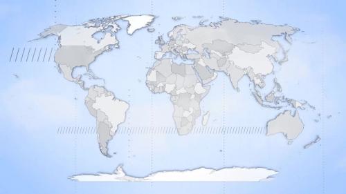 MotionElements - Map of World with Countries - 13534922