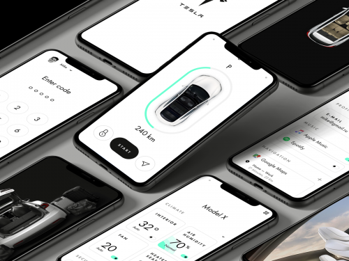Tesla mobile app concept