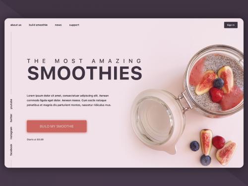 The Most Amazing Smoothies Header/Banner