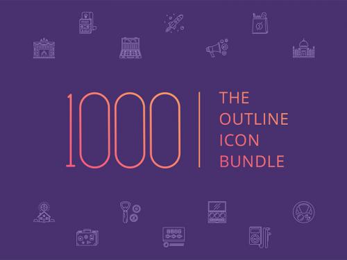 The Outline Icon Bundle 1000