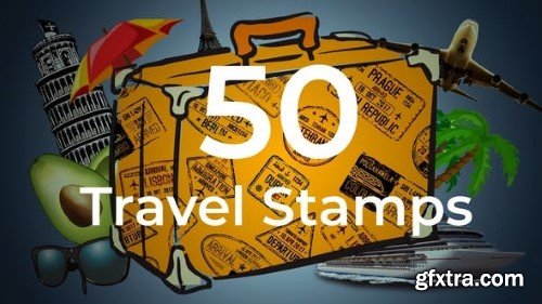 Videohive 50 Travel Stamps 23673412