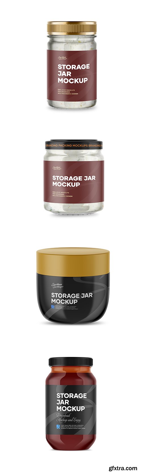 Storage Jar Mockup PSD Template