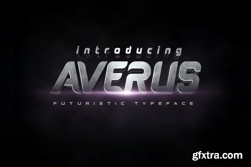 Averus | Futuristic Typeface