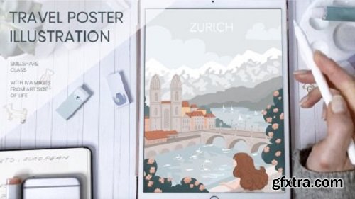 Travel Poster Illustration: Design Your Favorite City & Place in Procreate 5