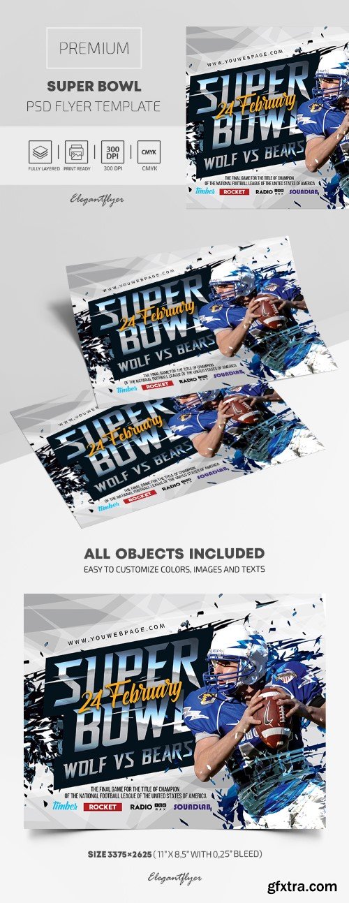Super Bowl – Premium PSD Flyer Template