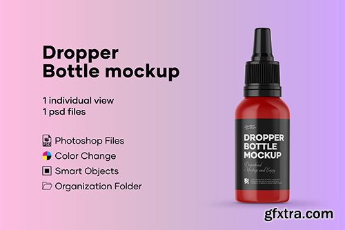 Dropper Bottle PSD Mockup