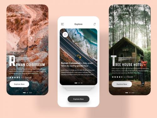Travel Explore App Ui Design Concept