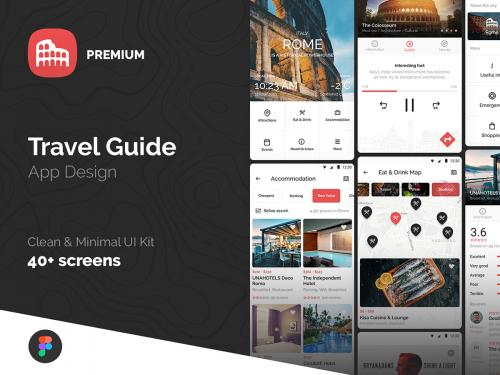 Travel City Guide App Design UI Kit