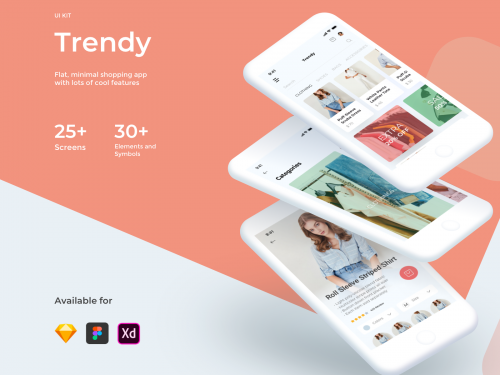 Trendy Shopping eCommerce UI/UX KIT