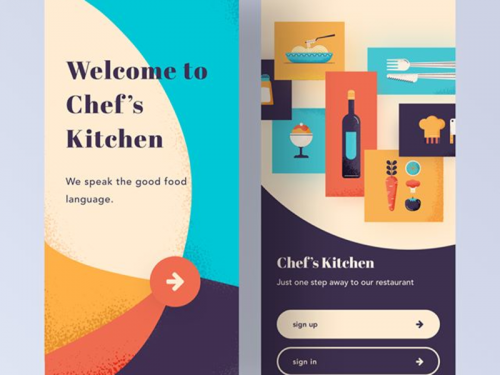 UI Design - Chef’s Kitchen “ we speak the good foo