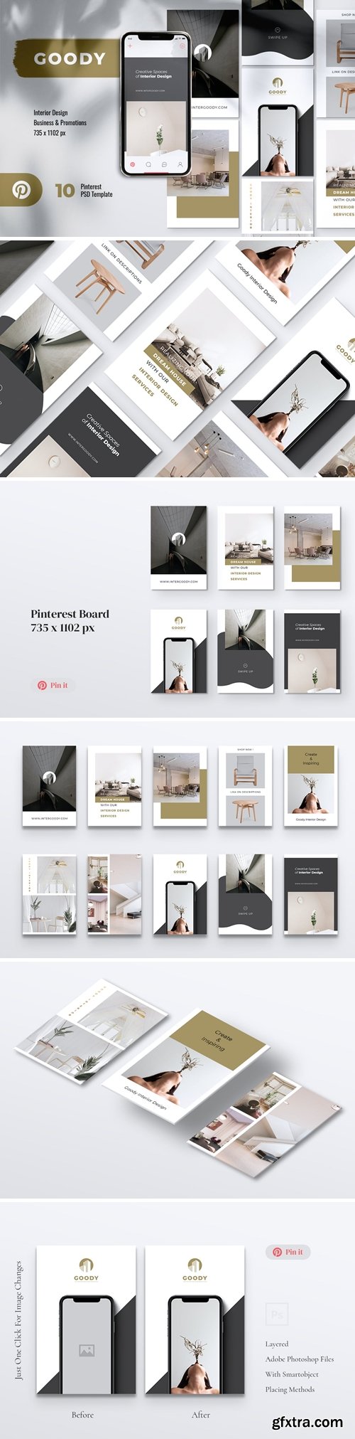 GOODY Interior Design Pinterest Template