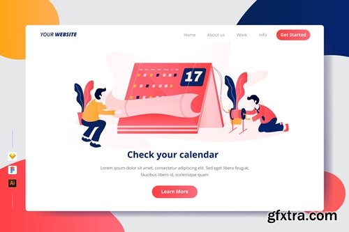Check your calendar - Landing Page