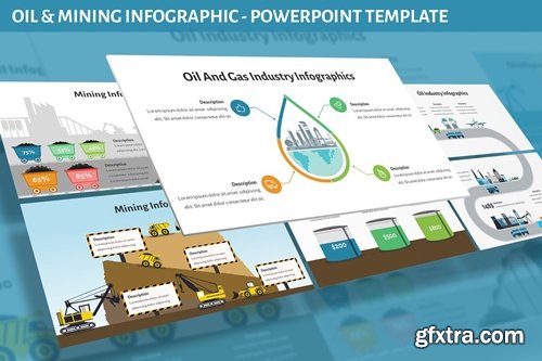 Oil and Mining Infographic for Powerpoint
